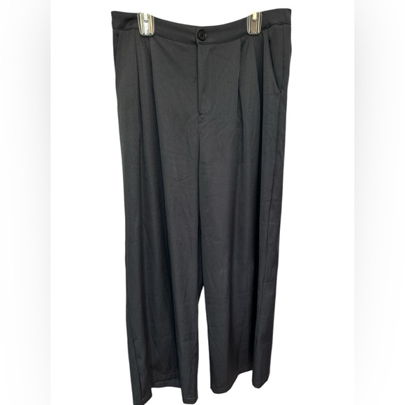 SHEIN Pants - SHEIN charcoal grey wide leg dress pants NWOT
